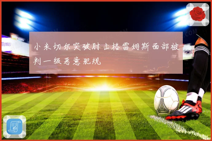 小米切尔突破肘击格雷姆斯面部被判一级恶意犯规